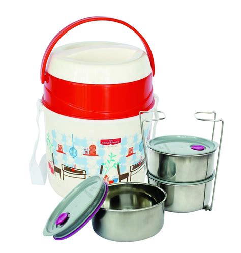Buy Princeware Leak Proof Insulated Tiffin Plastic Lunch Boxes, 340ml ...