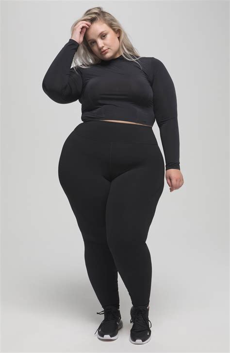 Plus Size Women's Good American Bonded Legging, Size 1 - Black | Plus ...