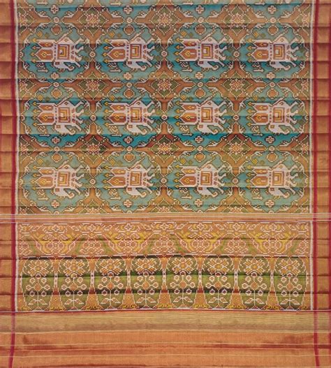 Multicolor Patola Handloom Silk Saree - 20% Off