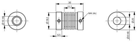 BAM03R1 (BAM AD-DG-021-D08,0/D10,0-1) Mechanical Accessories - BALLUFF ...