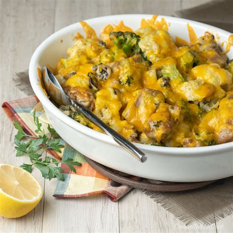 Cheesy Chicken Vegetable Casserole - Compelled to Cook