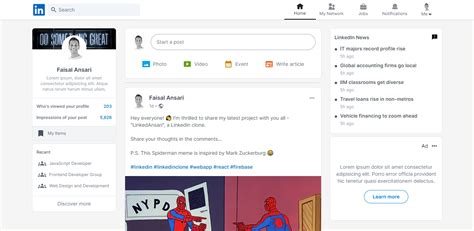 Image result for JavaScript Developer LinkedIn GitHub