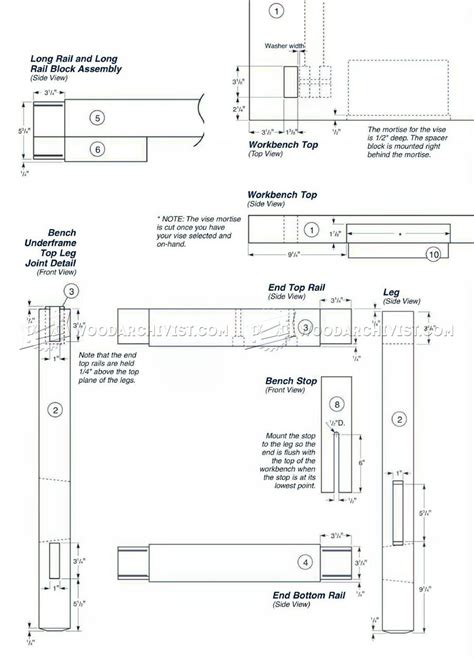 Workbench Plans • WoodArchivist