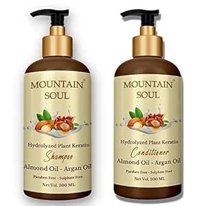 Buy Mountain Soul Almond Argan Shampoo and Conditioner for Smooth and ...