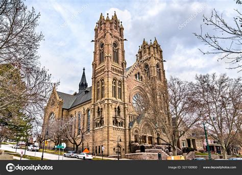 Cathedral of the Madeleine in Salt Lake City, Utah — Stock Photo ...