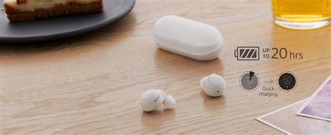 Sony WF-C500 Bluetooth Earbuds with Mic, TWS, Up to 20Hrs Battery-White ...