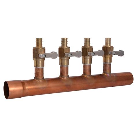 SharkBite Copper 1-in x 1/2-in Radiant Heating Manifold 25482Z at Lowes.com