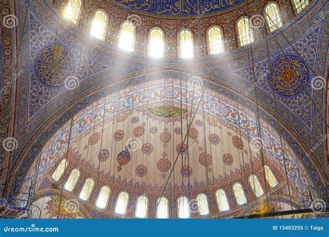 Interior of the Blue Mosque / Istanbul, Turkey Stock Image - Image of ...
