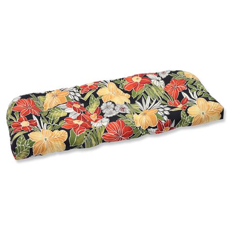 Pillow Perfect Tropic Floral Indoor Outdoor Sofa Setee Swing Cushion ...