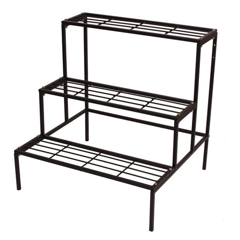 D&V Engineering 3-Tier Metal Planter Stand | Flower Pot Rack for ...