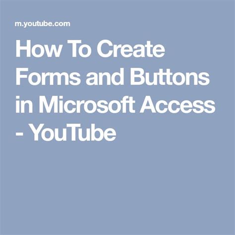 Image result for Access Forms Tutorial