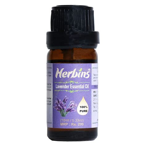 Buy Herbins lavender oil for hair growth, skin care, stress relief ...