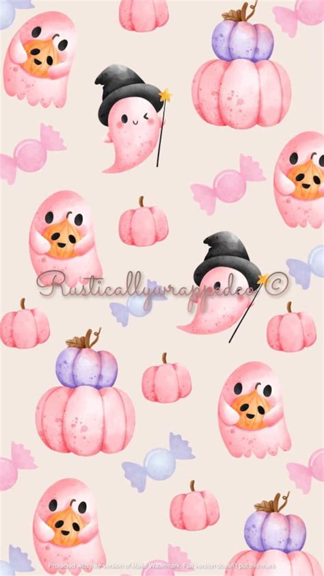 Pink Ghost, Halloween Wallpaper, Fall Phone Wallpaper, October ...
