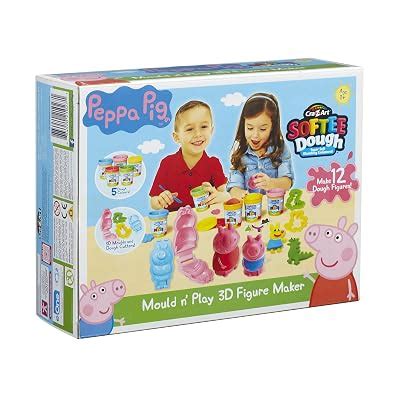 Buy Peppa Pig Dough Mould and Play 3D Figure Maker Multi-Colour Online ...