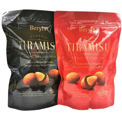 BERYL'S TIRAMISU ALMOND WHITE /MILK/ DARK CHOCOLATE 300G ZIP BAG | Shopee Malaysia