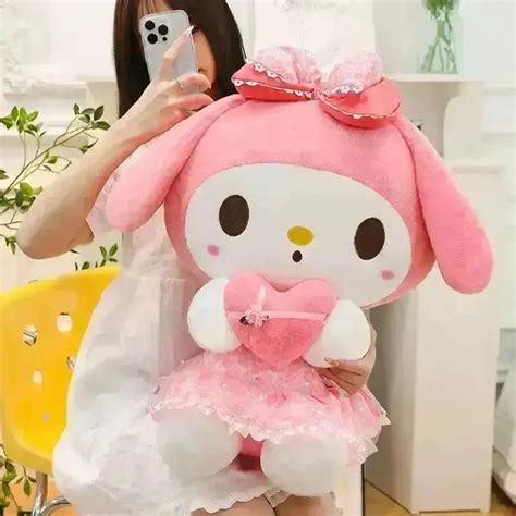 Kuromi My Melody Gift of Heart Plushies