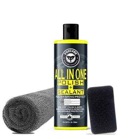 Foxcare All in One Polish + Sealant, Multipurpose Liquid Car & Bike ...