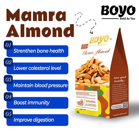 Buy Online Premium Quality Raw Mamra Almond 200g with best price – BoYo