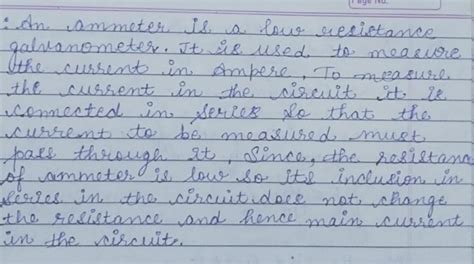 Why is ammeter is connected in series? - Brainly.in