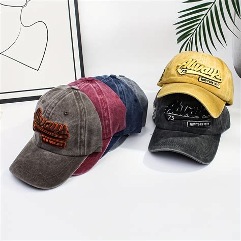 American Retro Hats Women Do Old Baseball Cap Washed Denim Cap – CRAZE