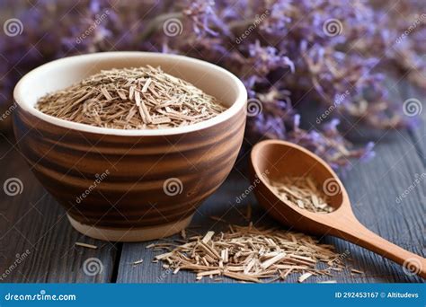 Displaying Dried Root of Valerian Used in Sleep-aid Tea Stock Image ...