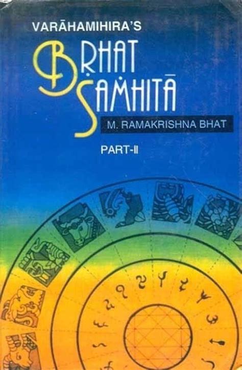 Brhat Samhita of Varahamihira: Text in Sanskrit with English ...