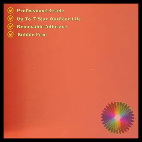 Vehicle Decal Vinyl - Orange - Knight HTV