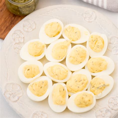 How to Make Deviled Eggs with Relish - Sweetly Splendid
