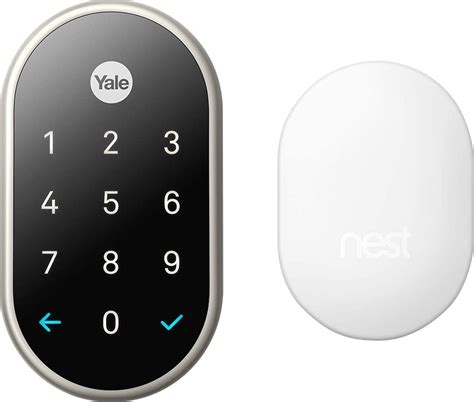Google Nest x Yale Lock,Tamper-Proof Smart Lock for Keyless Entry,Keypad Deadbolt Lock for Front ...