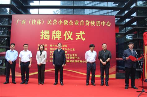 广西（桂林）民营小微企业首贷续贷中心 揭牌运行
