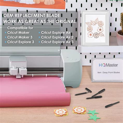 Buy HQMaster Deep Point Cutting Blades Compatible with Cricut Explore ...