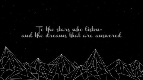 To the Stars Who Listen - Wallpaper