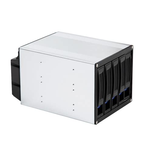 DRTONK HDD Enclosure Hot Swap Cage, 5 Bays 3 x 5.25 Drive Bays, SATA 3. ...