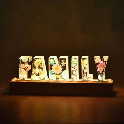 Resin Name night Lamp – handmadelovebytanya