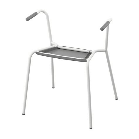 LÄKTARE underframe for chair with armrests, white - IKEA