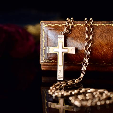 Antique Australian 9ct Rose Gold Willis and Sons Crucifix circa 1910 ...