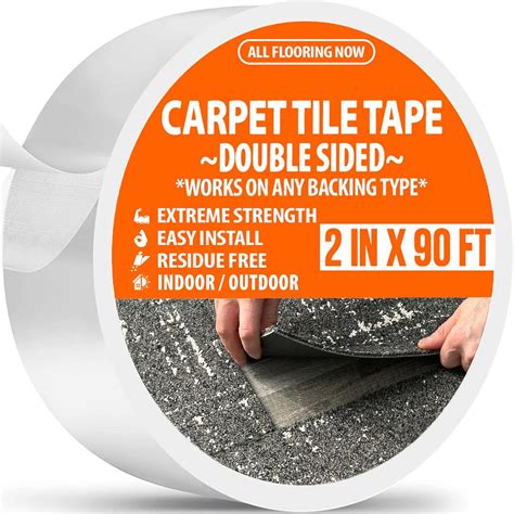Carpet Tile Tape Double Sided Extreme Strength Commercial Quality 2" x ...