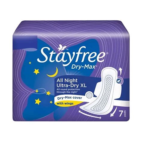 Buy STAYFREE DRYMAX ULTRA DRY XL SANITARY NAPKINS 7'S Online & Get Upto ...