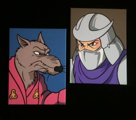 Image result for TMNT Splinter Vs Shredder