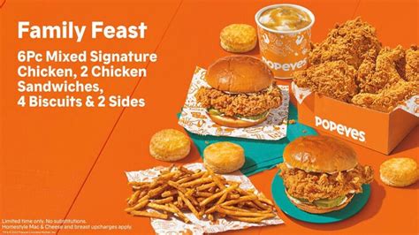 Cost-Conscious QSR Family Meals : Popeyes Family Feast Meal