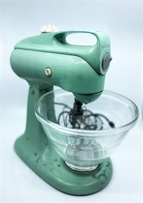 Vintage 1950s Mint Green Kitchenaid Stand Mixer 3C W/ Bowl & - Etsy