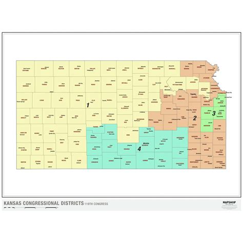 political map of kansas