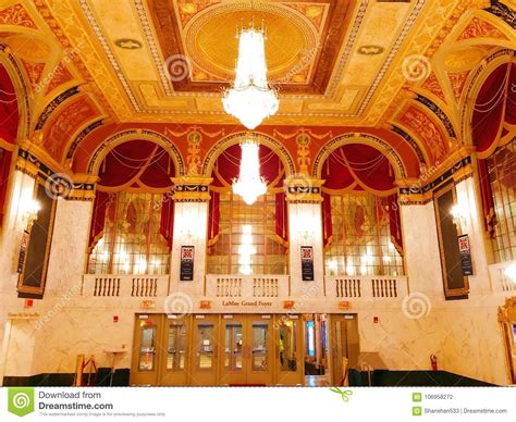 Palace Theater Hall Interior Editorial Photography - Image of show ...