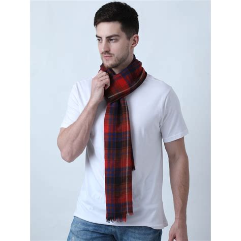Buy Calvadoss Spanish Checkered Wool Muffler Online