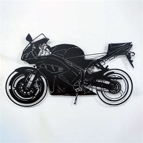 Racing Motorcycle Themed Black Wall Decor – 7 Decore
