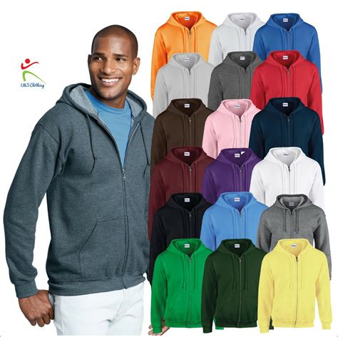 Gildan men's full zip hooded sweatshirt online