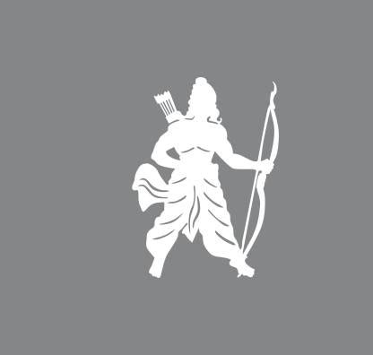 Sticker Wall Lord Ram ji 62 cm x 45 cm Medium Self Adhesive Sticker ...