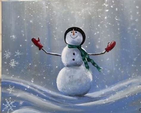Snowman Guided Paint Class, 116 S Scales Street, Reidsville, NC, 6 ...