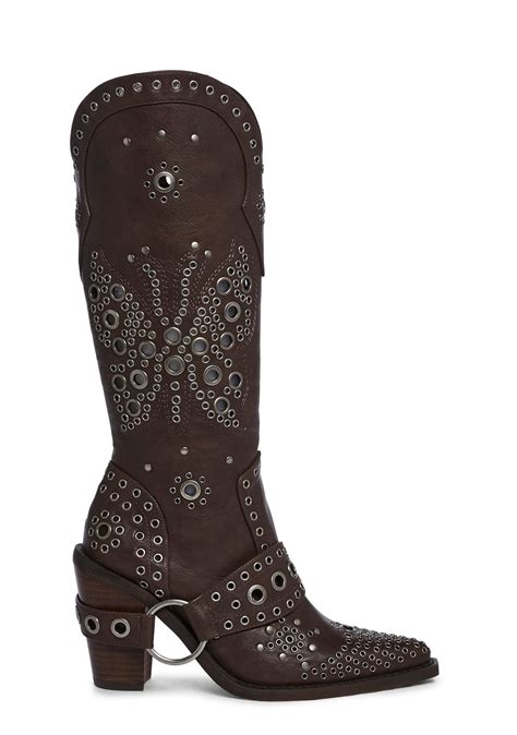 Current Mood Butterfly Cowboy Boots - Brown – Dolls Kill