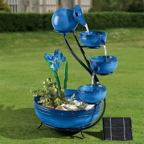 Solar-Powered Fountain | Diy solar fountain, Solar powered fountain ...